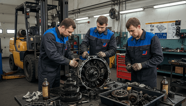 Ремонт АКПП погрузчика Nissan
