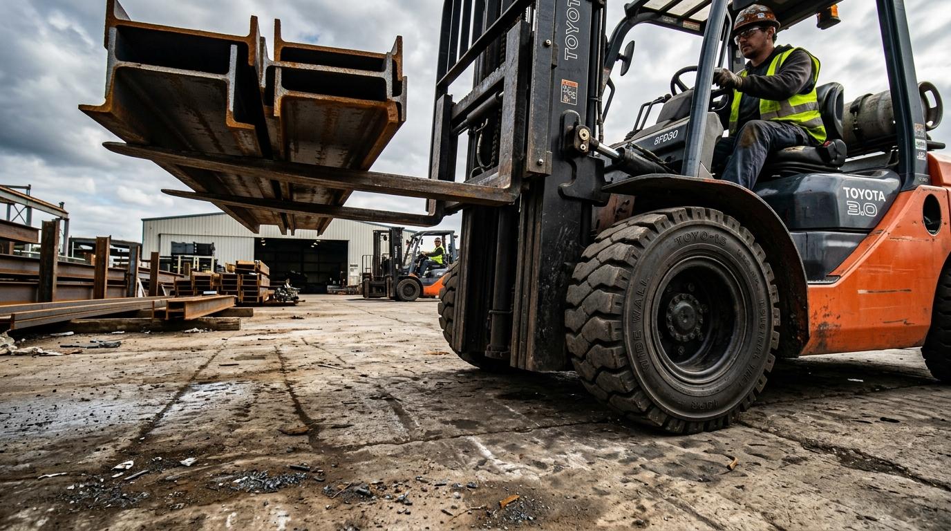 Шины 21x8-9 (200/75-9) для вилочных погрузчиков