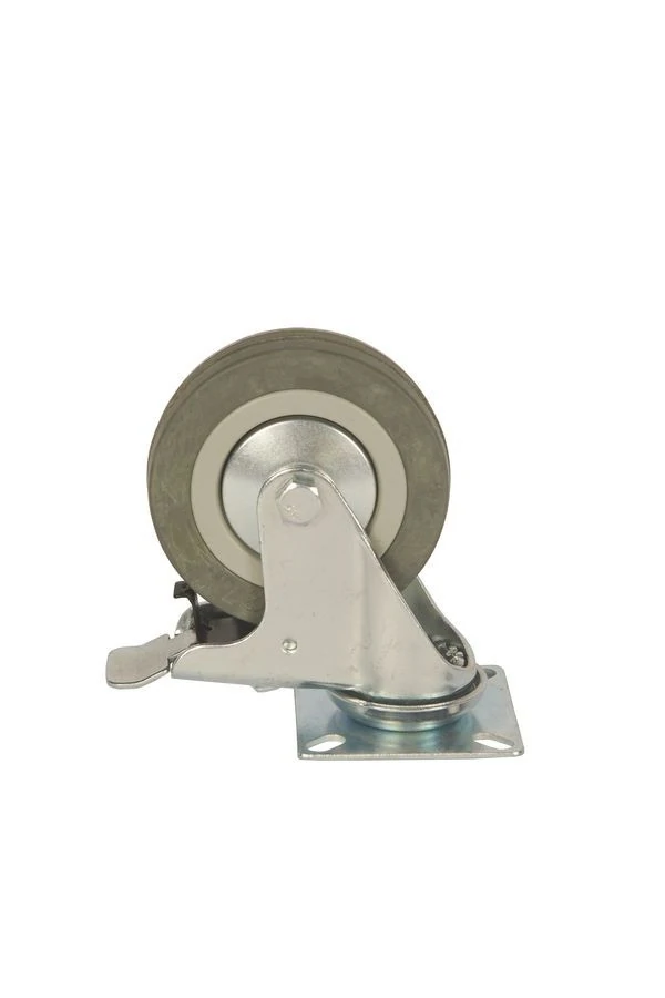 Колесо аппаратное поворотное SCgb 42 100 мм с тормозом (F)